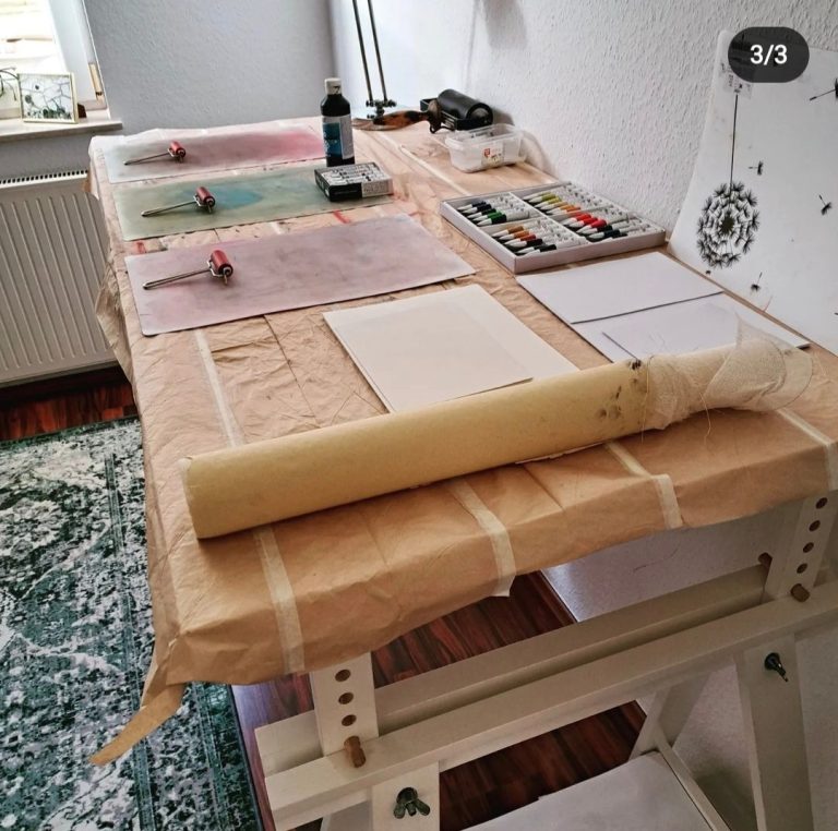 Kreativer Druck zum Thema Ostern